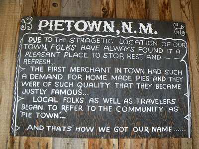 Pie Town New Mexico History